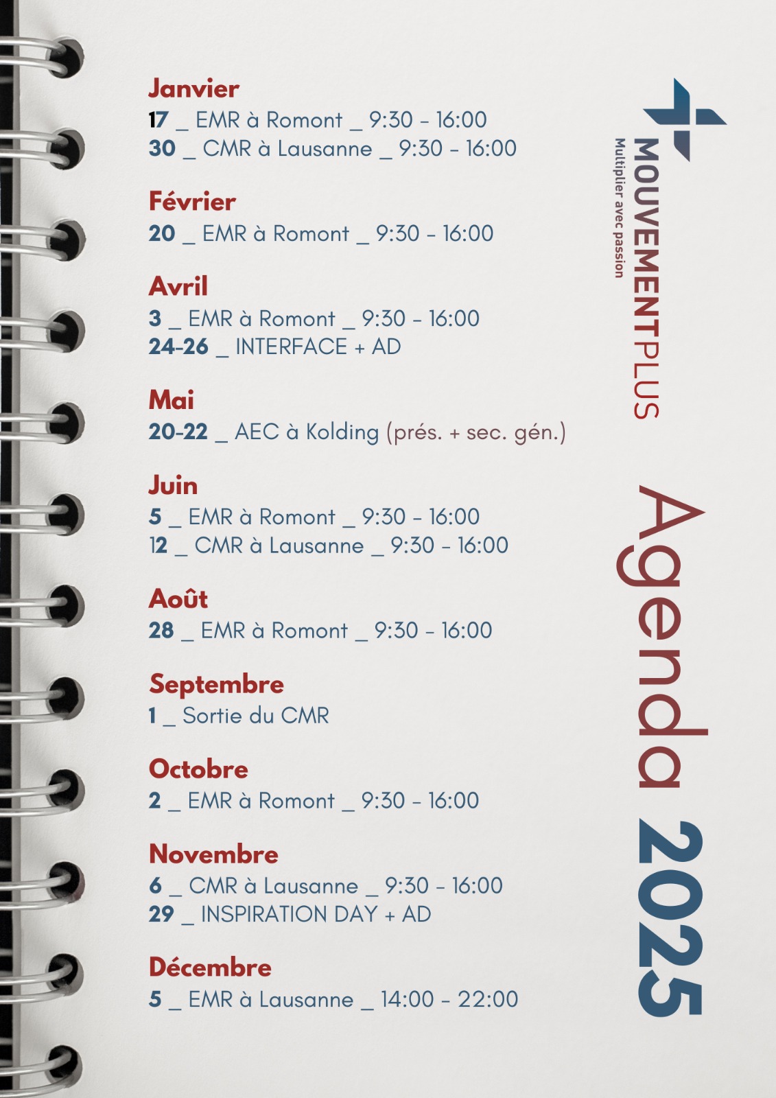 events calendar